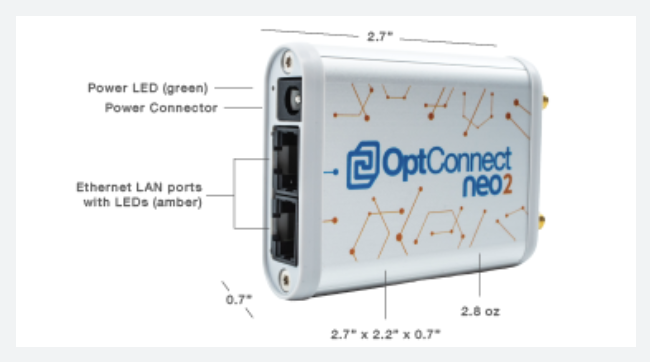 Conceptual thumbnail image of neo2 router, for an OptConnect spec sheet